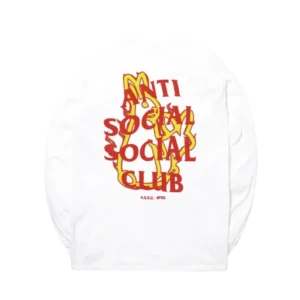 ASSC x FR2 Fire Social Pattern LS Tee Club – White back