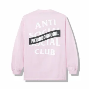 Anti Club x Neighborhood Social Club AW05 Long Sleeve Tee – Pink back