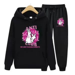 Anti We are Fixing Rabbits Socail Tracksuit